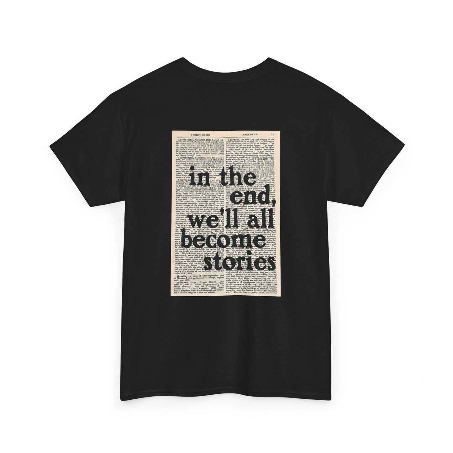 In the end. we'll all become stories.